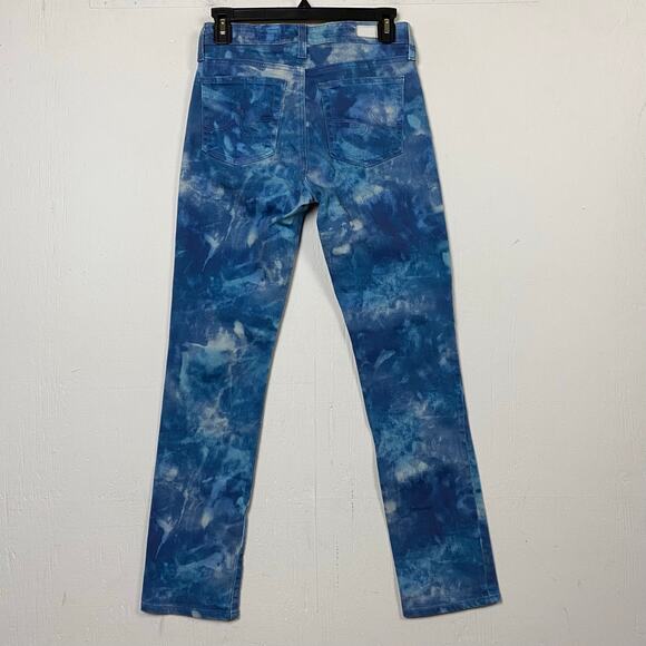AG Adriano Goldschmied The Mari Abstract Tie Dye Night Rain Jeans Size 27 - Picture 6 of 12